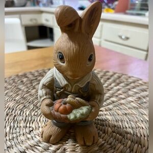 Charming Brown Rabbit Figurine